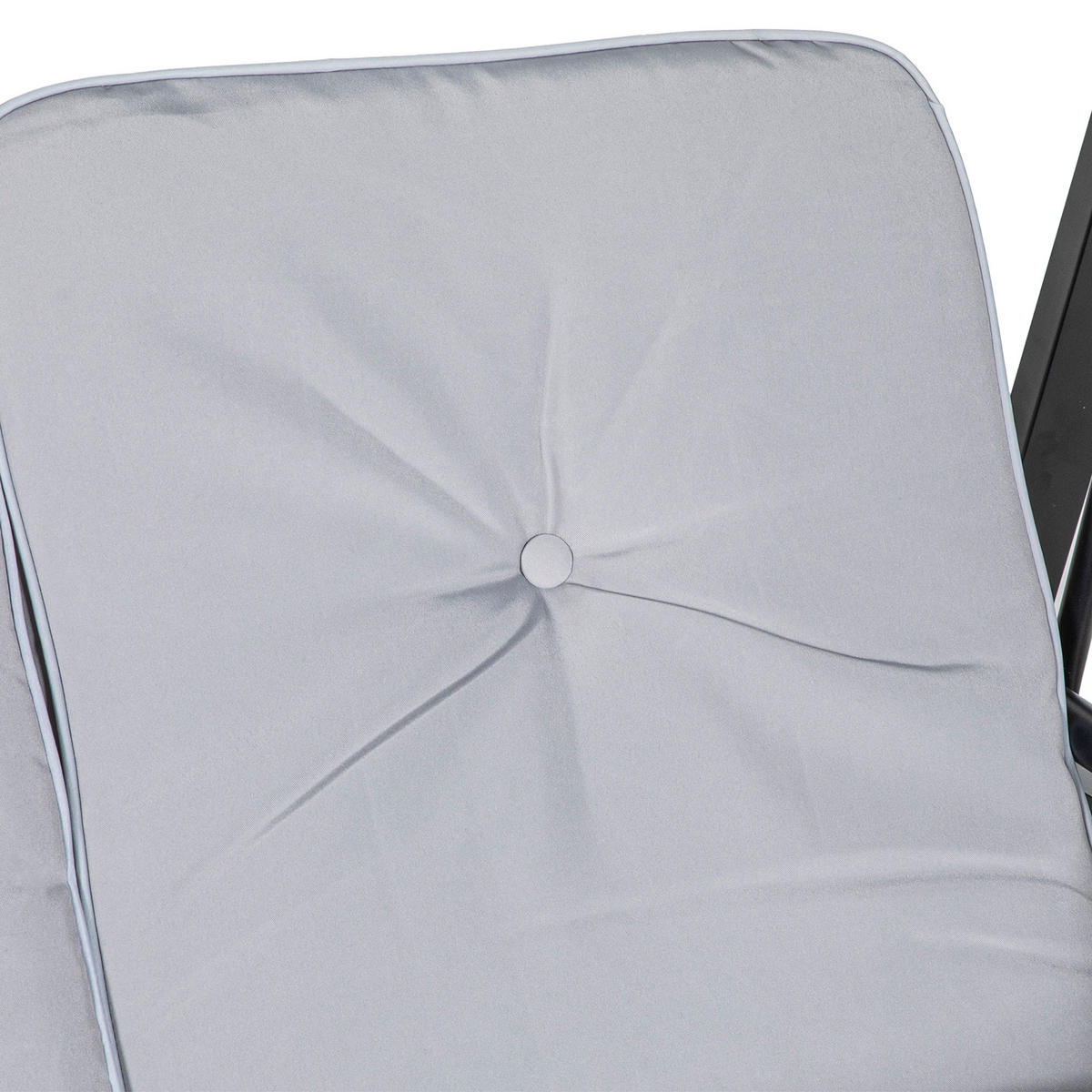 HOLLYWOODSCHAUKEL 2-Sitzer mit Verstellbarem Dach - Grau, Metall (116/172/145cm) - Outsunny