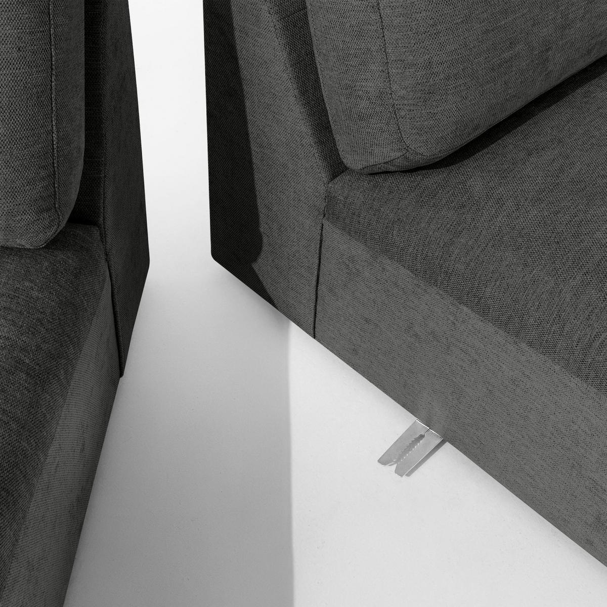 5-SITZER ECKSOFA ZUCCO Chenille rechts, Anthrazit - Anthrazit, Textil (430/84/105cm) - KONSIMO®