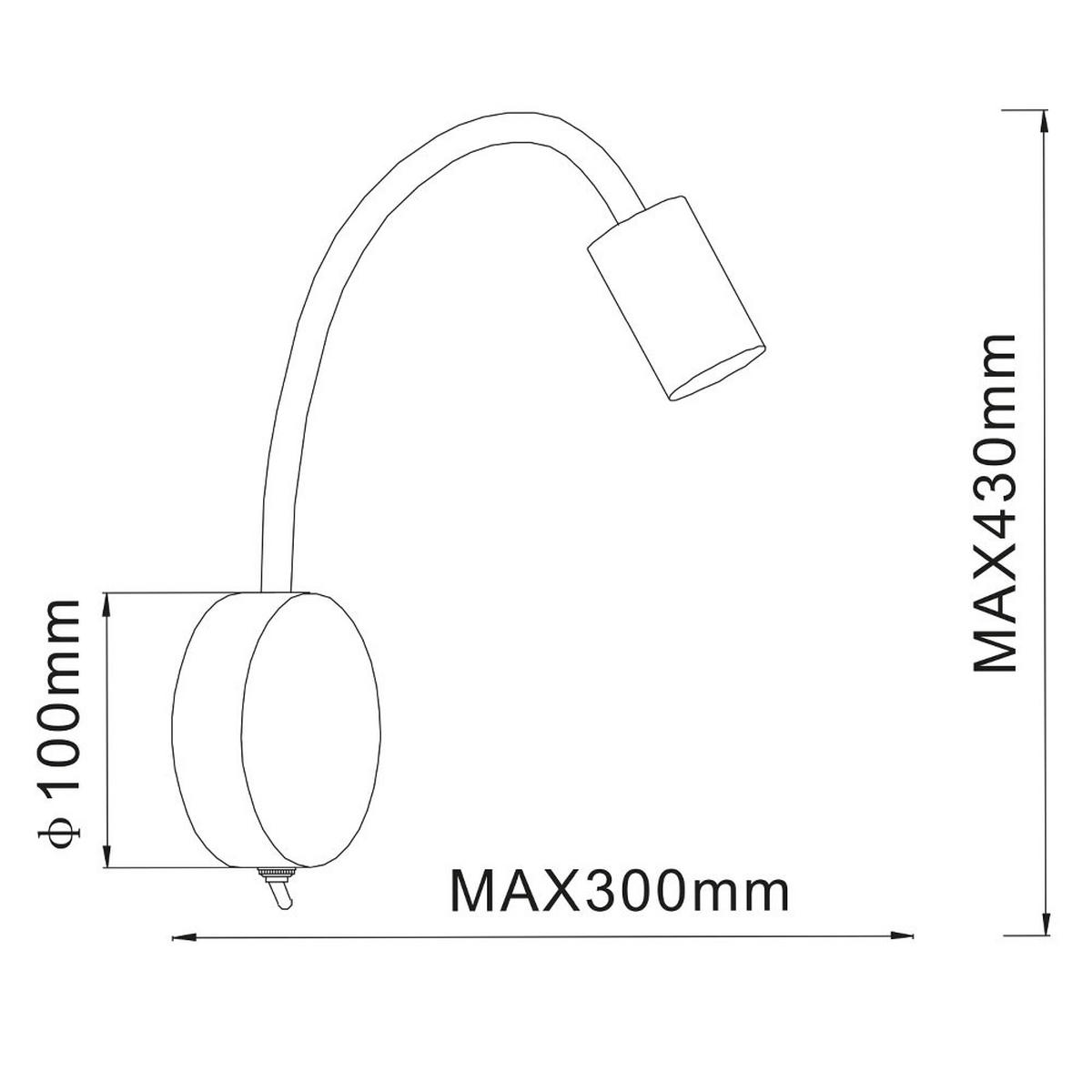 LED WANDLEUCHTE Metall Schwarz Glas - Schwarz, Glas (30/43/30cm) - Globo Lighting