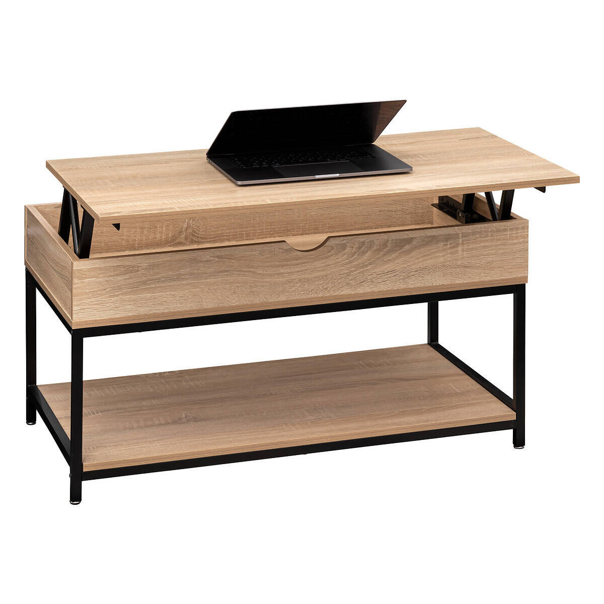 COUCHTISCH Aliaj 95/50/51 cm - Braun, Holzwerkstoff (95/50/51cm)