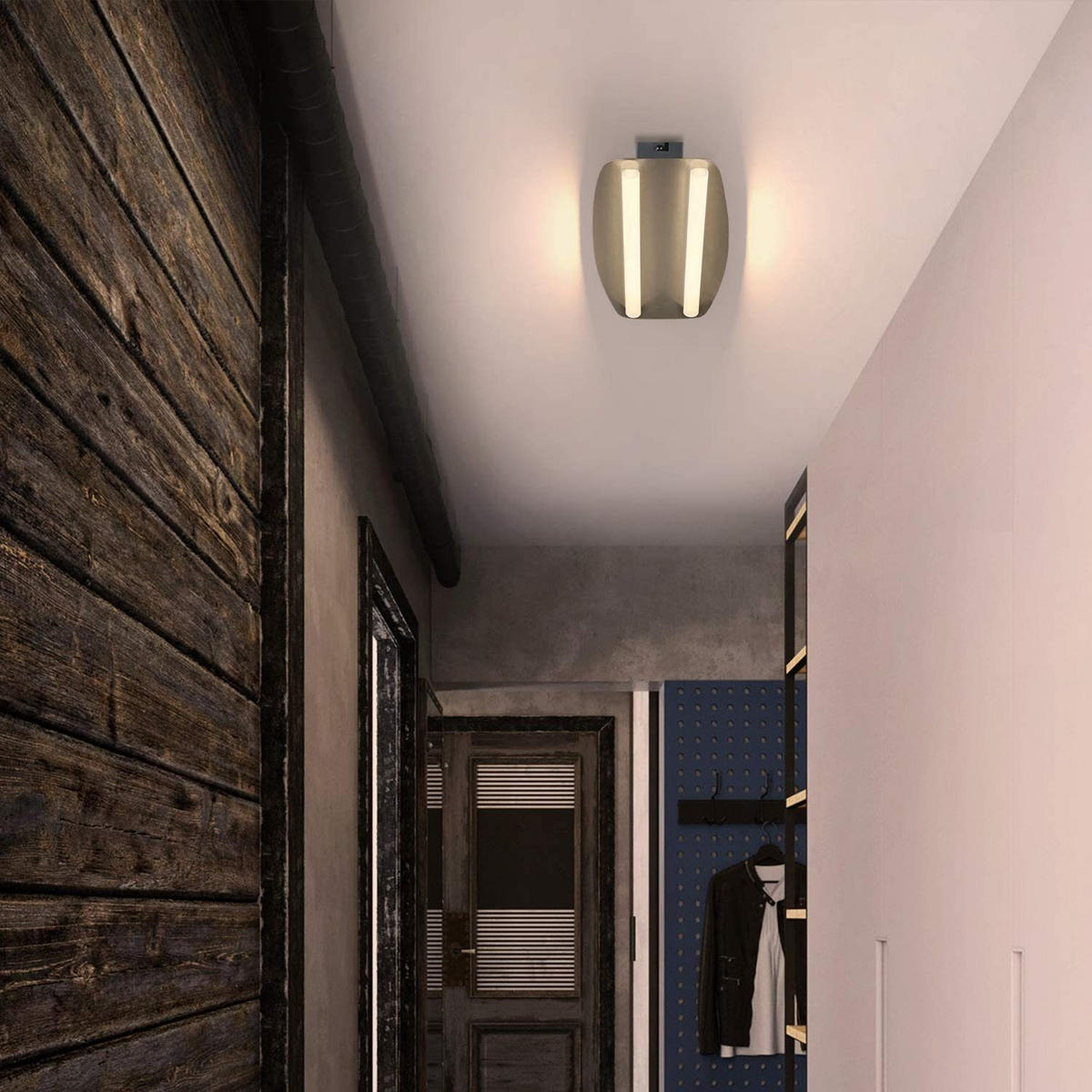 LED stropní svítidlo Ursula 48/19/6 cm - šedá, kov (48/19/6cm) - Nettlife