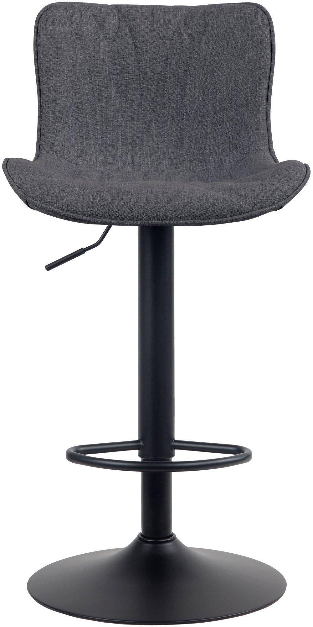 BARHOCKER Stoff schwarz - Schwarz, Textil/Metall (48/83/54cm) - CLP