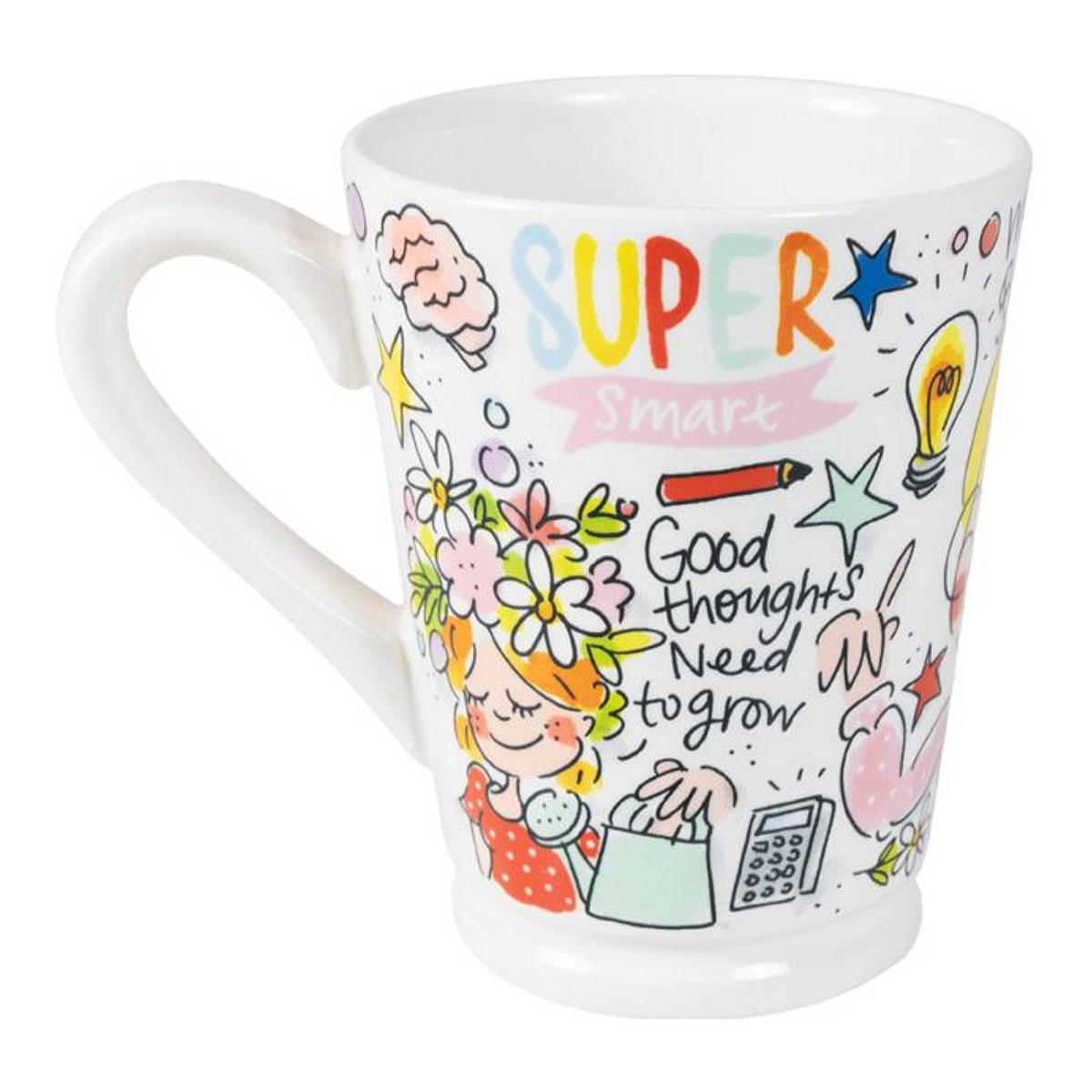XL-BECHER Fräulein Klugheit in Bunt - 500 ml - Multicolor, Keramik (0.5L) - Blond Amsterdam