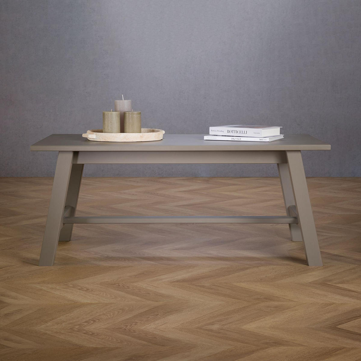 COUCHTISCH LUZERNA grau - Grau, Holz (60/110/45cm) - IDIMEX