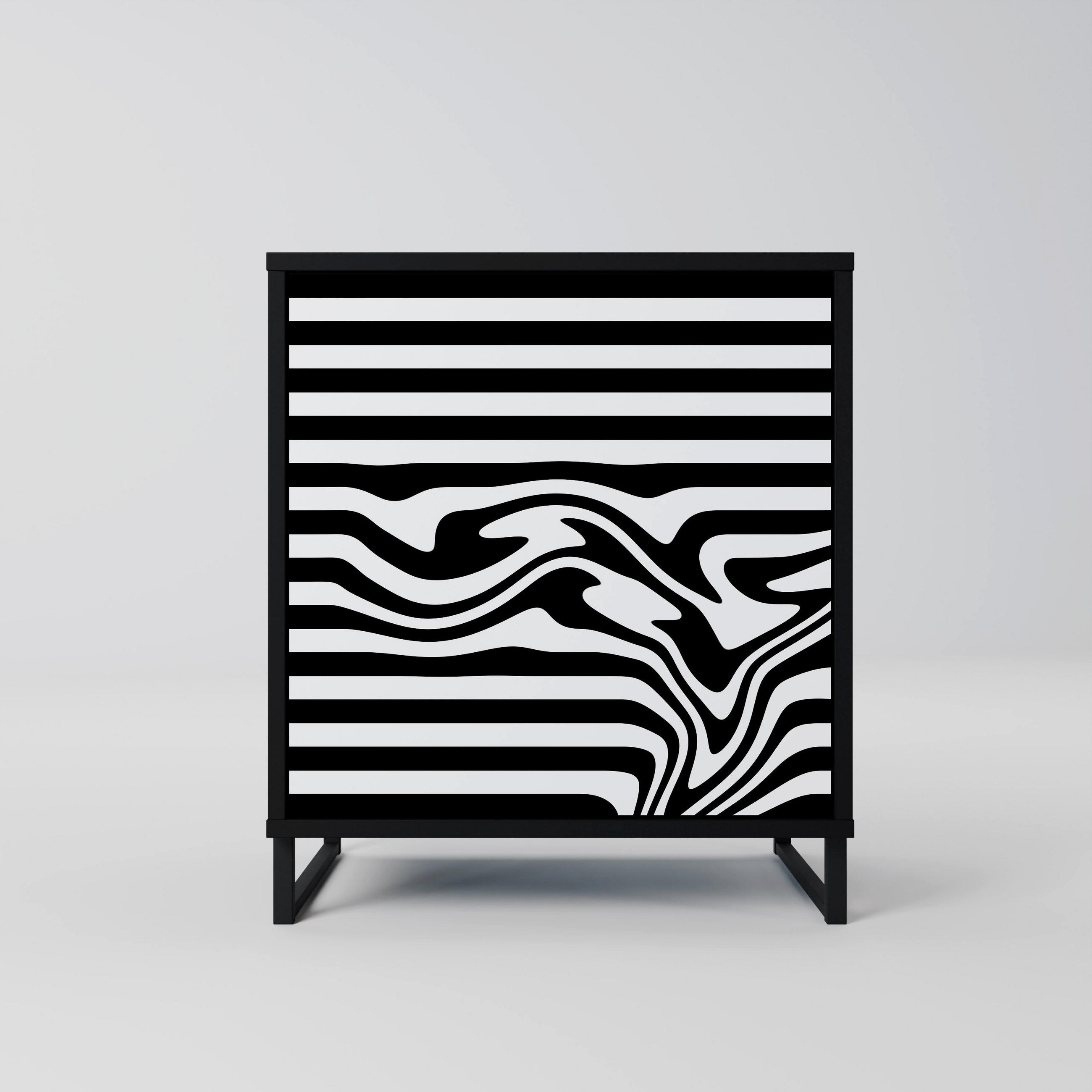 SpaceRebels Sideboard Schwarz 57.5x67.5x42 cm