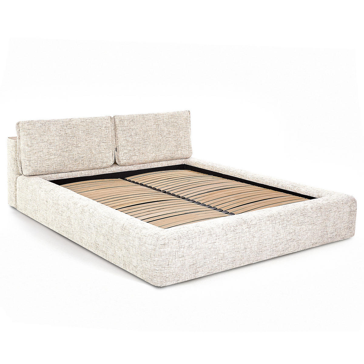 POLSTERBETT - Creme, Textil (160/200cm) - home24