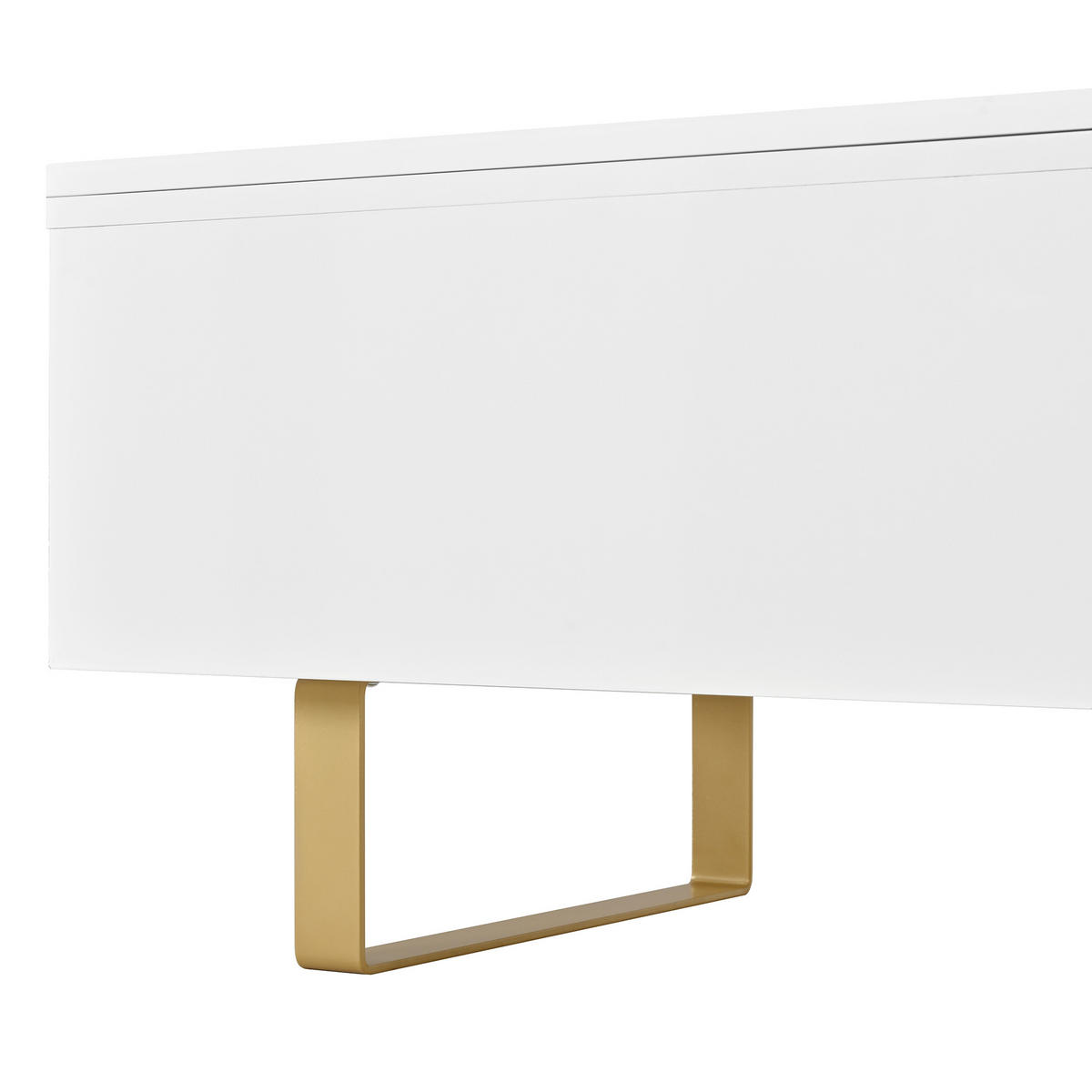 COUCHTISCH DE-37070 höhenverstellbar mit Schublade und U-Füßen Weiß - Weiß, Holzwerkstoff (100/50/54.5cm) - ComfortXL