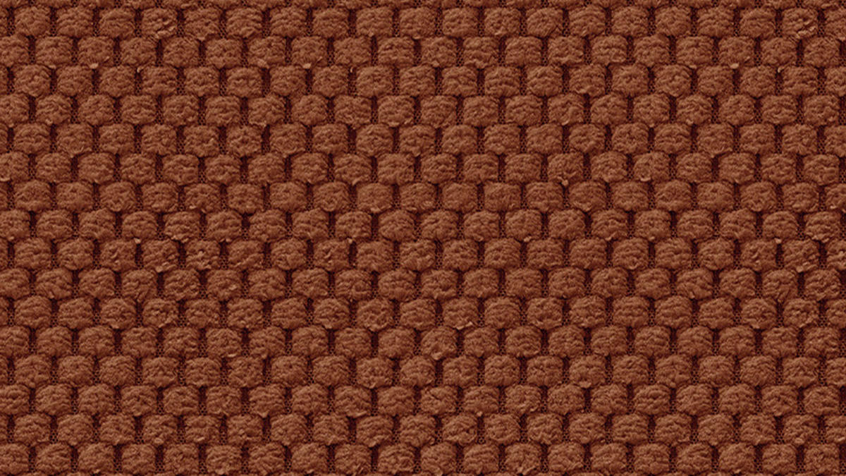 ECKSOFA MELLOW 4-Sitzer, dunkelorange - Dunkelorange/Schwarz, Holz/Textil (262/156cm) - Courtois Laville