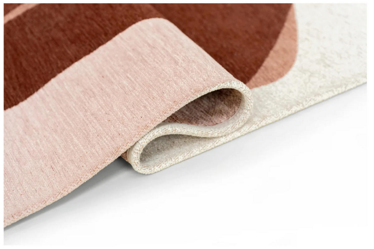 TEPPICH modern Flachgewebe ROCKY Rosa 240 x 340 cm - Pink, Textil (240/340cm) - Novatrend
