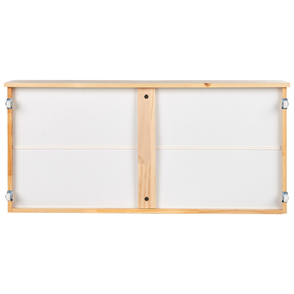 BETTSCHUBLADE 2er set Heller Holzfarbton Olendon - Hellbraun, Holz - Beliani