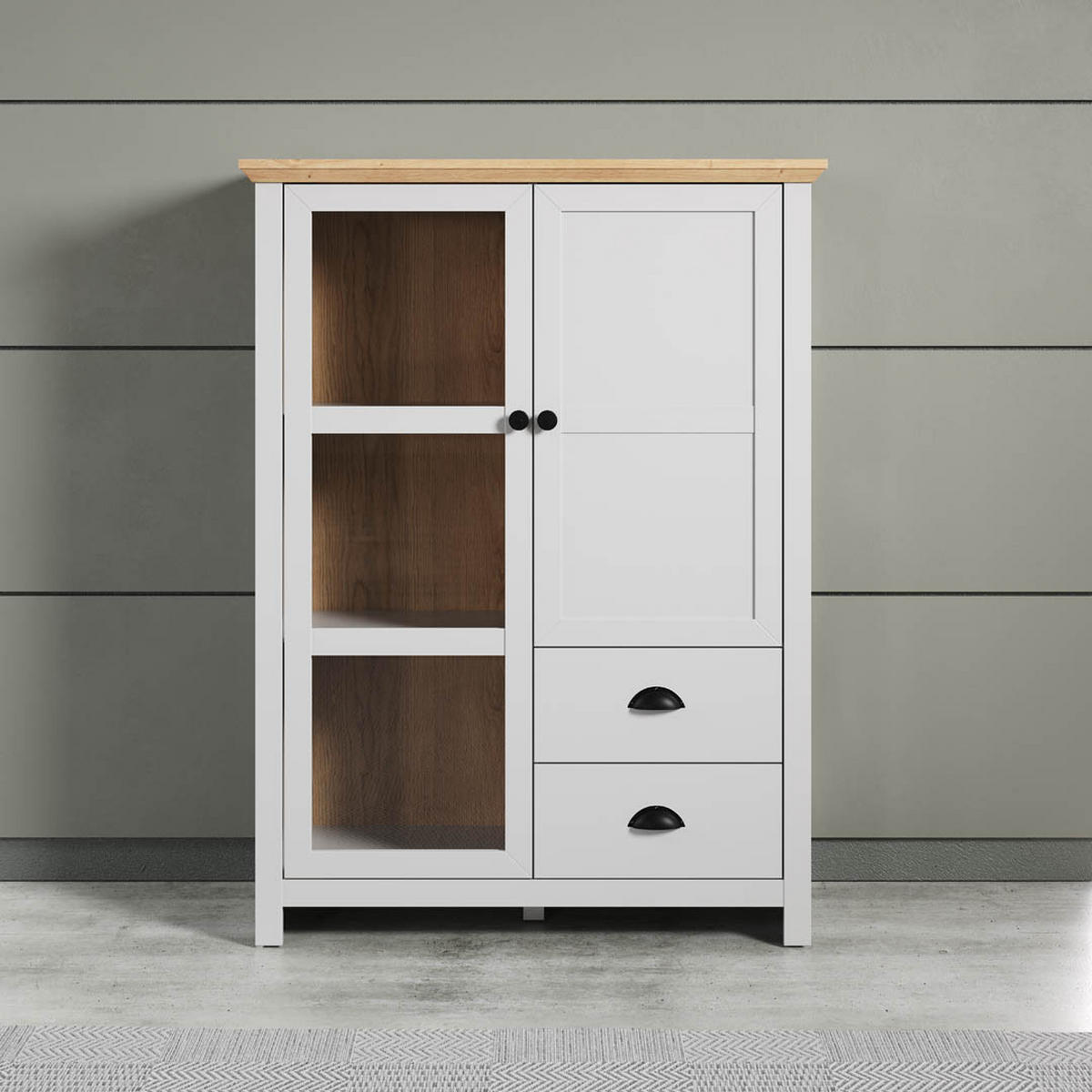 HIGHBOARD Landside Grau - Grau, Holzwerkstoff (97/130/41cm) - ebuy24
