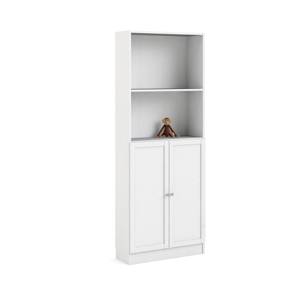 REGAL Weiß - Weiß, Holzwerkstoff (79/203/28cm) - ebuy24