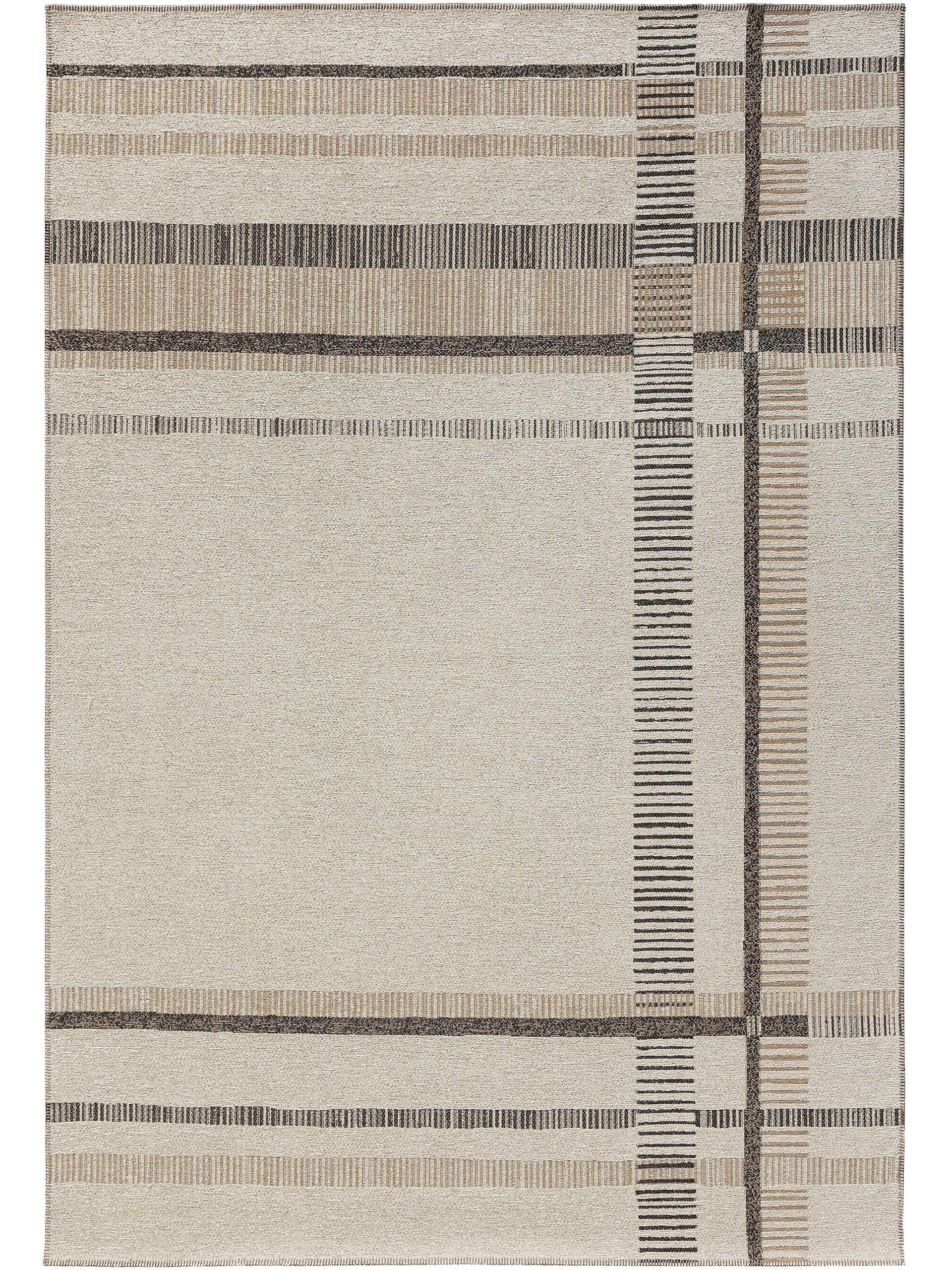 FLACHGEWEBETEPPICH Elena Beige/Braun 240x340 cm - Beige, Textil (240/340cm) - benuta Nest
