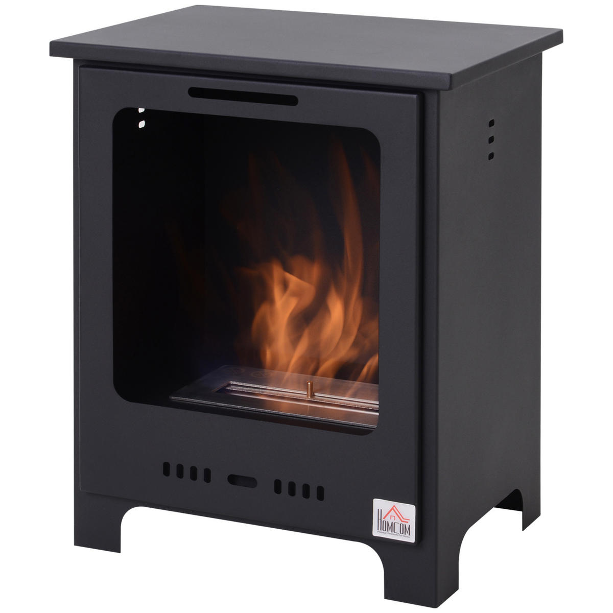 ETHANOLKAMIN DE-17000 Retro 0,9 L Brenner Schwarz - Schwarz, Metall (40/50/30cm) - ComfortXL