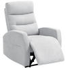 RELAXSESSEL, Fernsehsessel mit Liegefunktion, Hellgrau - Hellgrau, Kunststoff (93/103/76cm) - HOMCOM