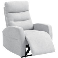 RELAXSESSEL, Fernsehsessel mit Liegefunktion, Hellgrau - Hellgrau, Kunststoff (93/103/76cm) - HOMCOM