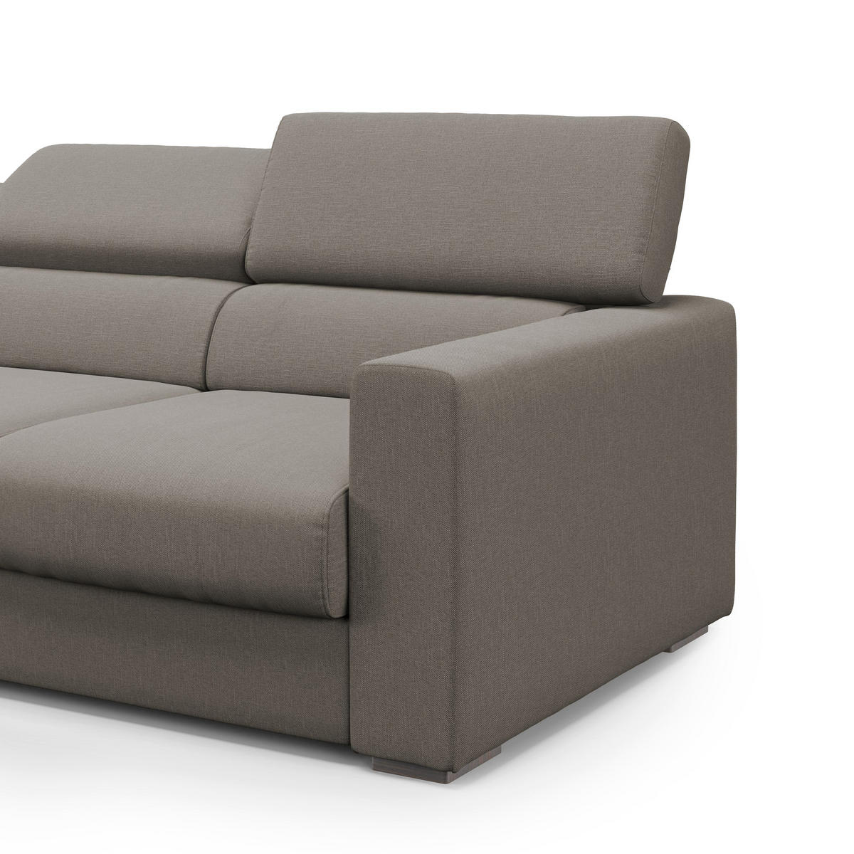 LINEARSOFA Dylan - Taupe, Textil (240/74/100cm) - Divani.store