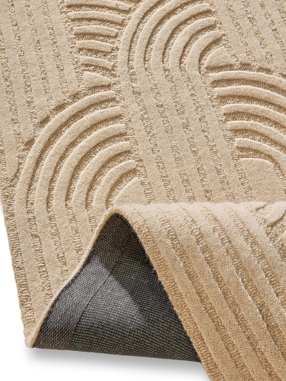 WOLLTEPPICH-LÄUFER Nuria Beige 70x200 cm - Beige, Textil (70/200cm) - benuta Pure