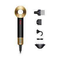 HAARTROCKNER Supersonic HD07 Onyx Gold mit Stylingaufsätzen, Föhn, Haartrockner, Stylinggerät, Diffusor, Beauty Gerät, Haarstyling, Profi Haartrockner - Goldfarben/Schwarz, Kunststoff/Metall (7.8/24.5/9.7cm) - Dyson