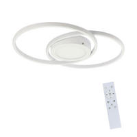 LED-DECKENLEUCHTE Einäugig 47.4/33.2/4 cm - Weiß, Metall (47.4/33.2/4cm) - ZMH
