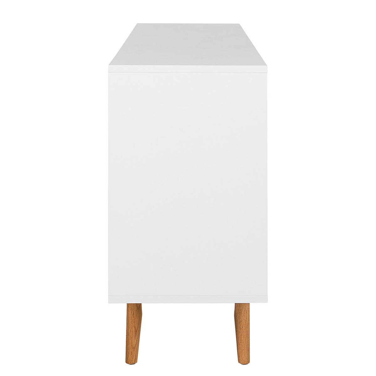 SIDEBOARD - Weiß - Eiche, 180/80/40 cm - Eichefarben/Weiß, Holzwerkstoff (180/80/40cm) - home24