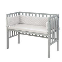 BEISTELLBETT roba Style grau 2in1 Set 90 x 45 cm - Taupe/Grau, Holzwerkstoff (45/90cm) - Roba