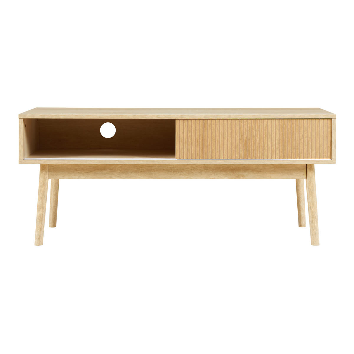 FERNSEHTISCH Landskrona - Eichefarben, Holz/Holzwerkstoff (115/48/40cm) - [en.casa]