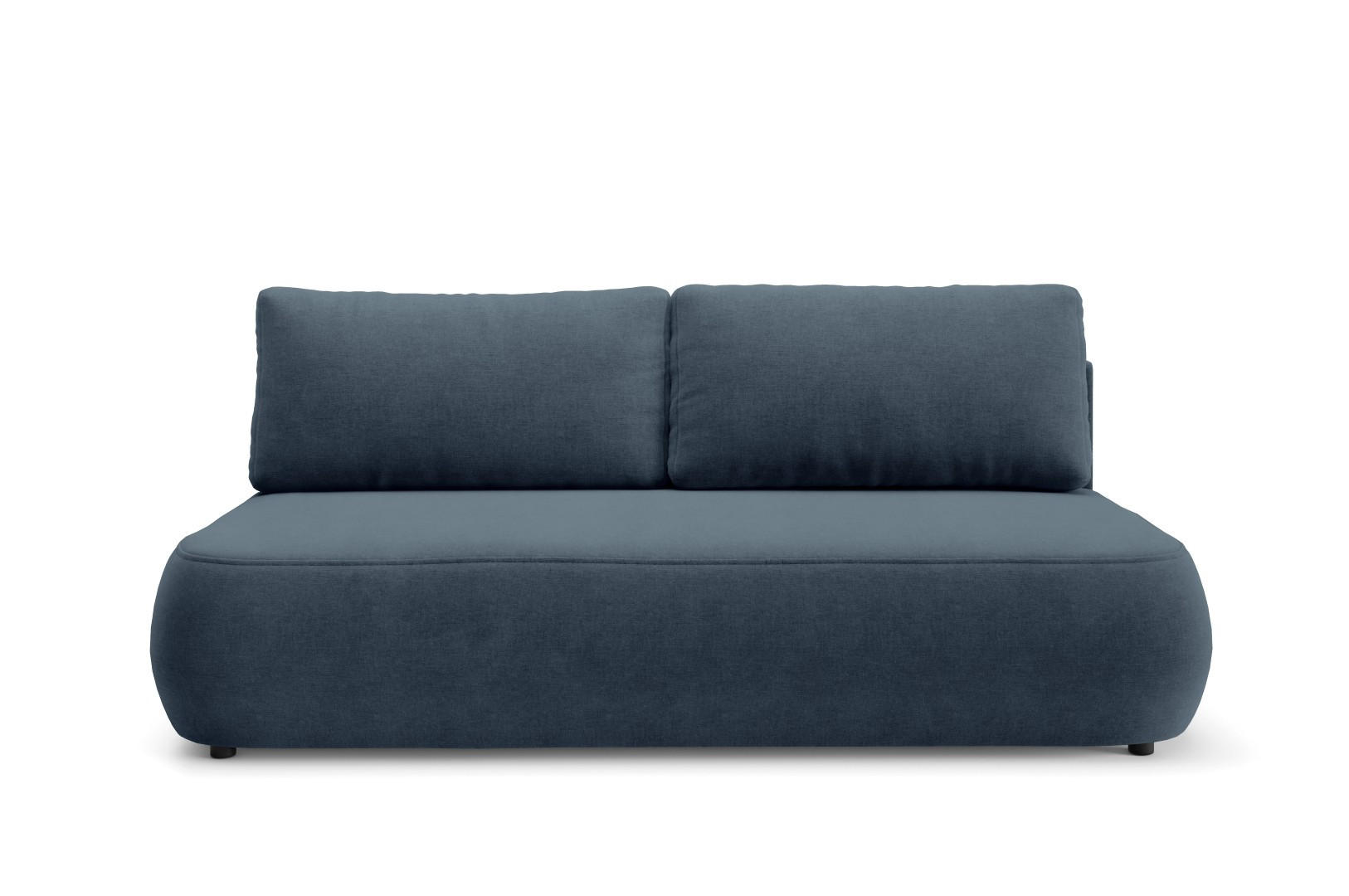 SCHLAFSOFA mit Bettkasten Dunkelblau - Schwarz/Dunkelblau, Holz/Holzwerkstoff (210/82/106cm) - Furnisell