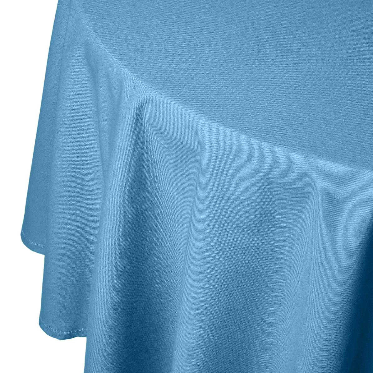 TISCHDECKE blau rund 178 cm, 100% Baumwolle - Blau, Textil (178/178cm) - Homescapes