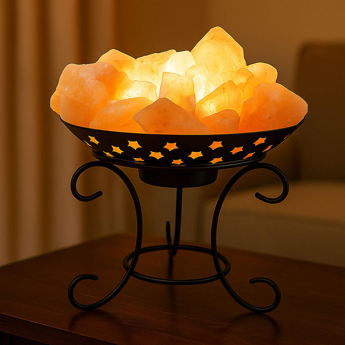 TISCHLEUCHTE STONE Orange - Orange, Metall (25.4/25.4/25.4cm) - Globo Lighting