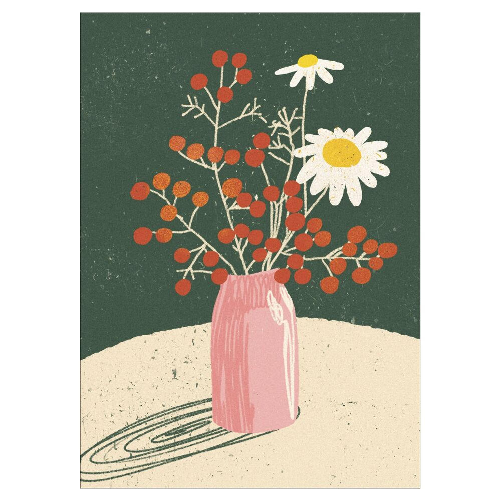 POSTER Gigi Rosado - Winter Bouquet - Grün, Papier (70/100/0.1cm) - Poster&Frame