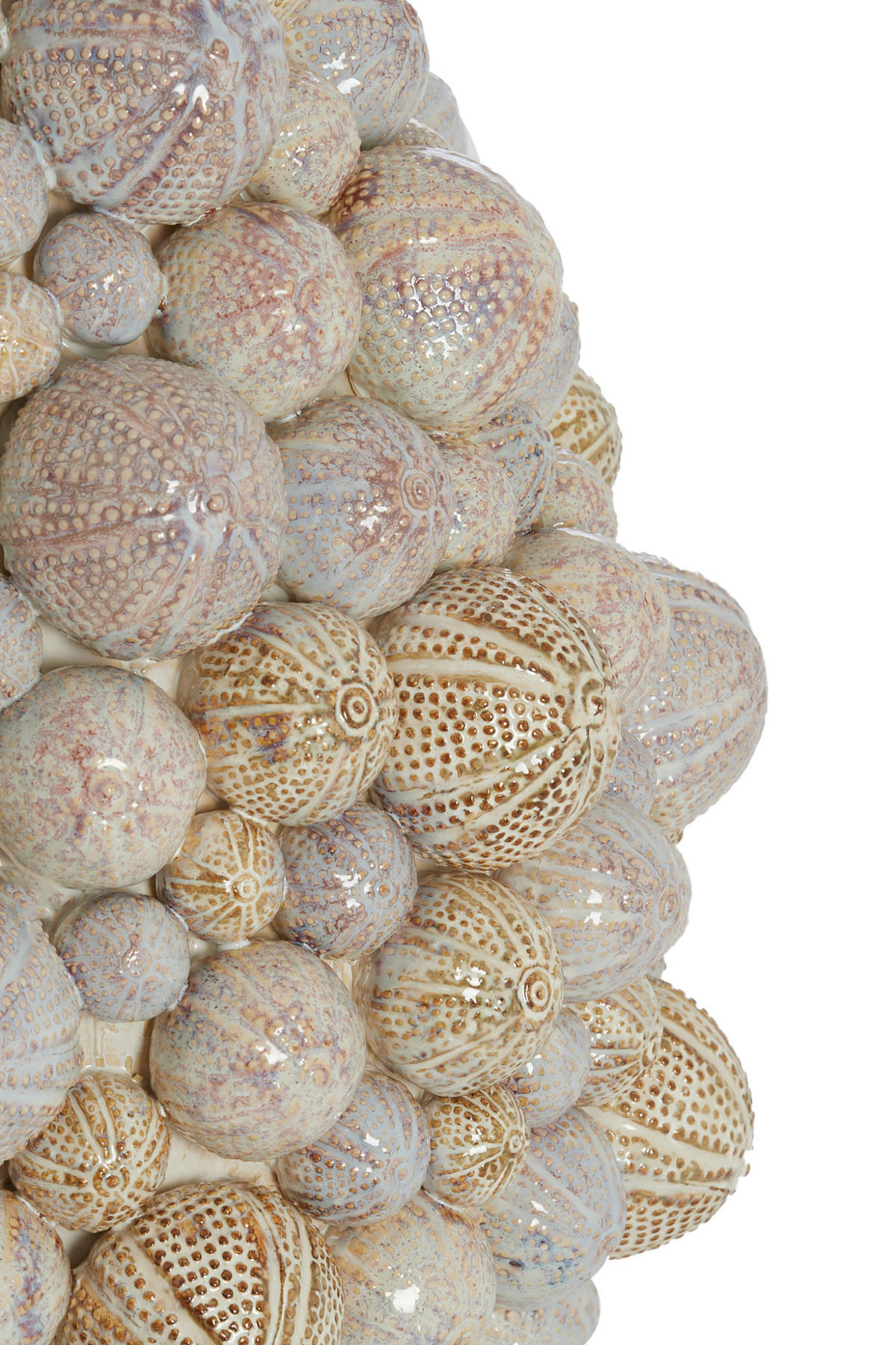 VASE Seeigel Weiß Ø29,5/32 cm - Weiß, Keramik (32cm) - Light & Living