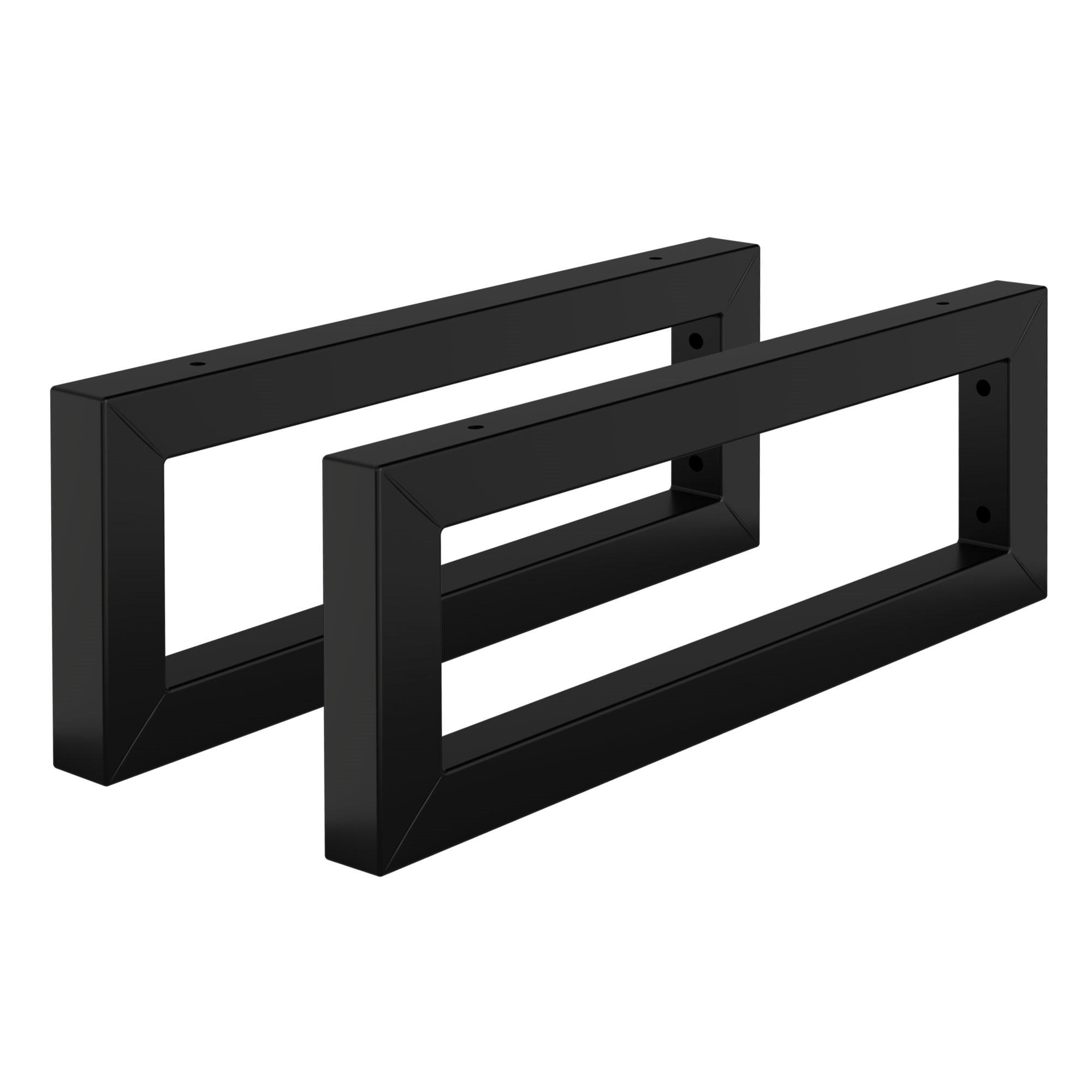 ML-DESIGN SADA 2 ks nástěnných konzol pro umyvadlo 400 x 150 mm, černá, ocel