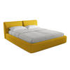 POLSTERBETT mit Bettkasten und Lattenrost 200x228 Gelb - Currygelb/Gelb, Kunststoff/Textil (180/200cm) - Makamii