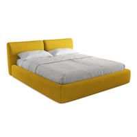 POLSTERBETT mit Bettkasten und Lattenrost 200x228 Gelb - Currygelb/Gelb, Kunststoff/Textil (180/200cm) - Makamii