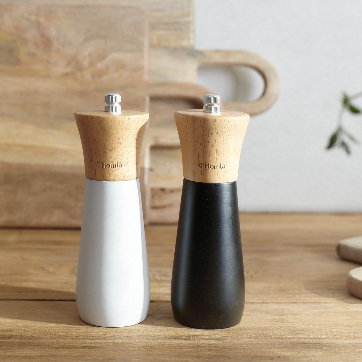 GEWÜRZMÜHLE Rubby 16 cm 2er-Set - Weiß, Kunststoff (5/16/5cm) - Homla
