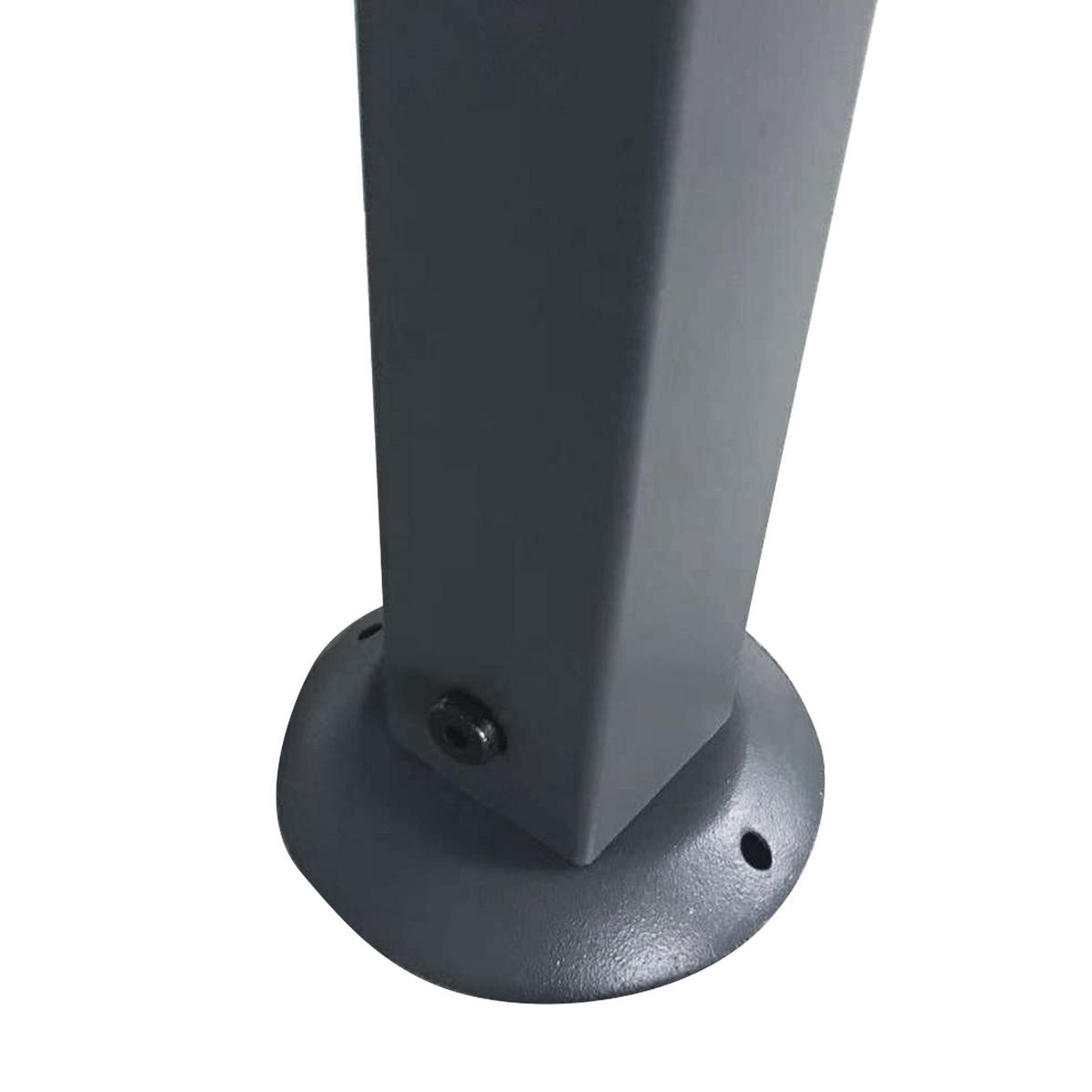 GRILLPAVILLON Gartenzelt Stahl Grau - Schwarz/Grau, Kunststoff/Metall (148/252/245cm) - Outsunny