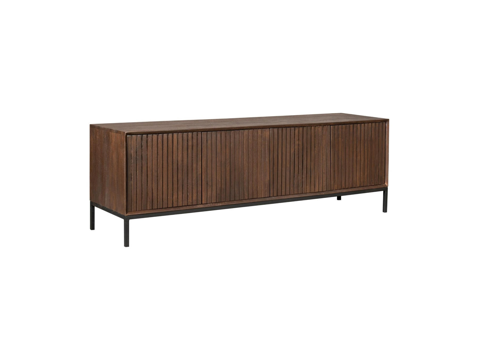 LOWBOARD Dimora Mangoholz 165 cm / 45 cm Braun - Braun, Holz (165/55/45cm) - Villa Möbel