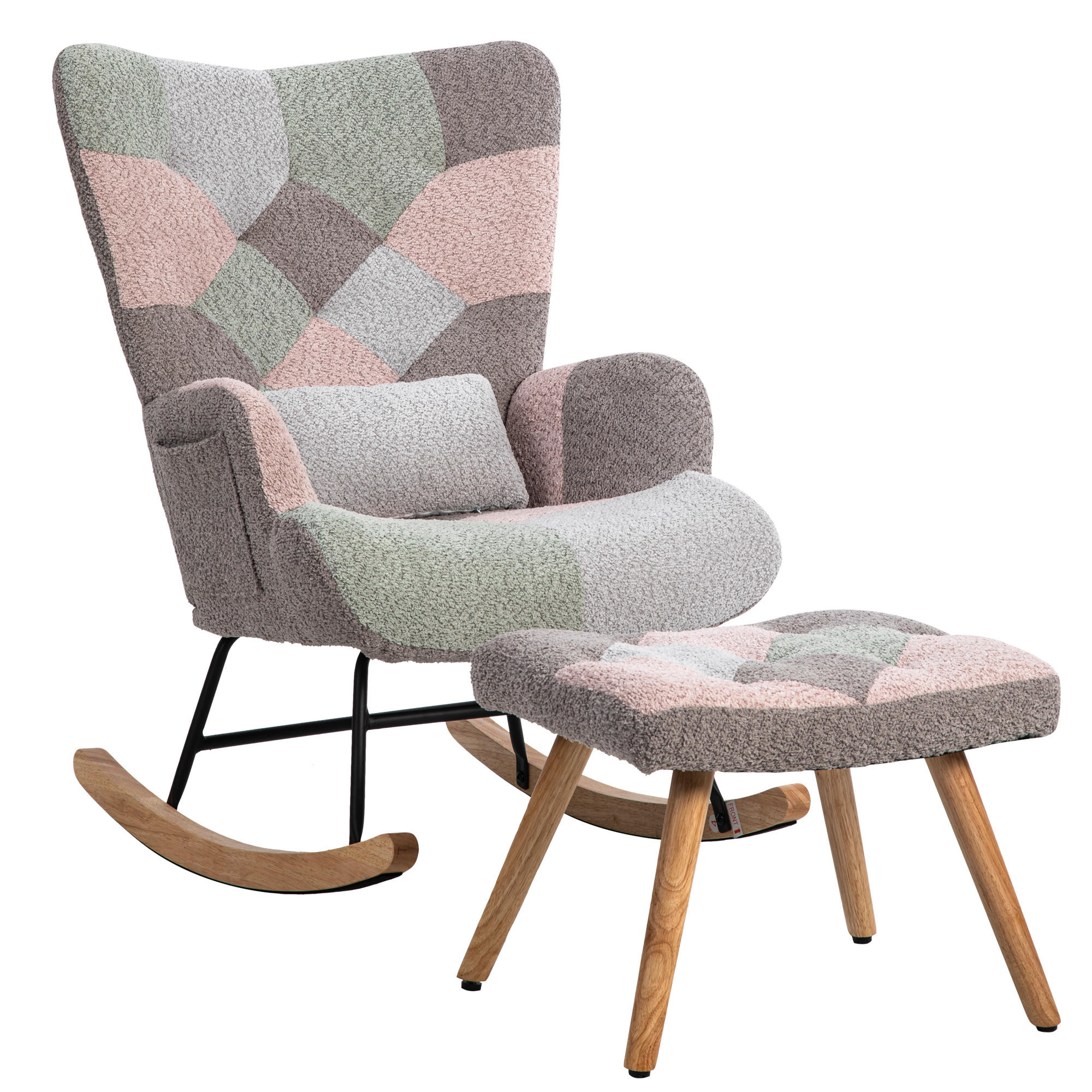 SCHAUKELSTUHL Hellgrau - Hellgrau, Textil (83/93/48cm) - Urban Meuble