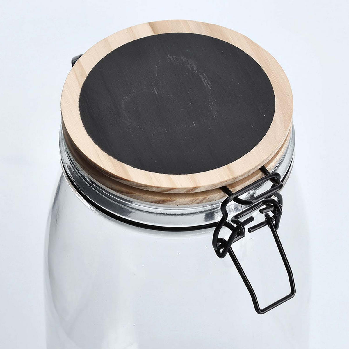 VORRATSGLÄSER 6 Stück mit Bügelverschluss - Ø 11,5 x 21,5cm - Transparent, Glas (11.5/21.5/11.5cm) - Zeller Present