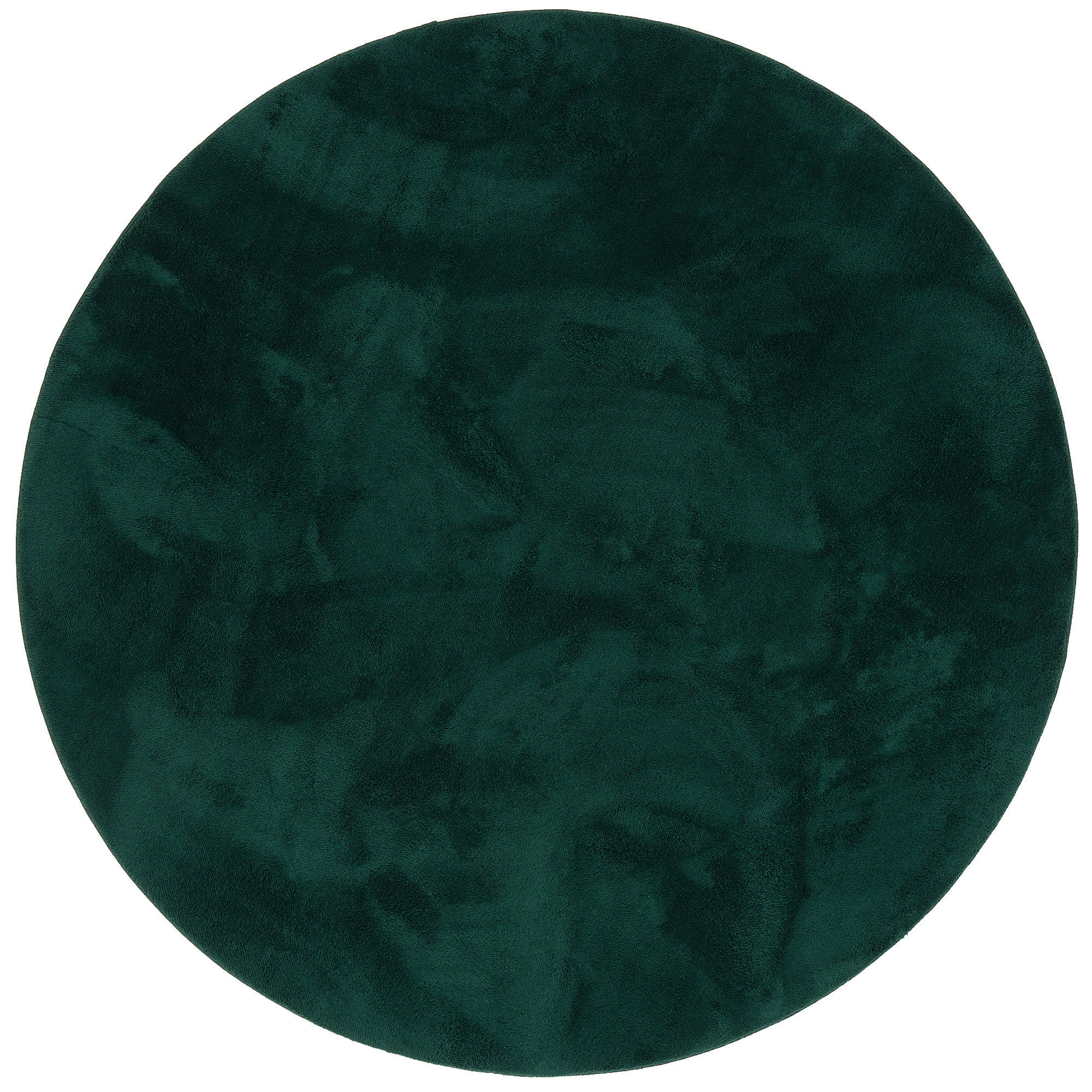 FELLTEPPICH SUPER SOFT PEARL RUND - Dunkelgrün, Textil (160/160cm) - Pergamon