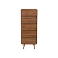 AUFBEWAHRUNGSSCHRANK Rise Walnuss - Braun, Holz (45/112/40cm) - Zuiver