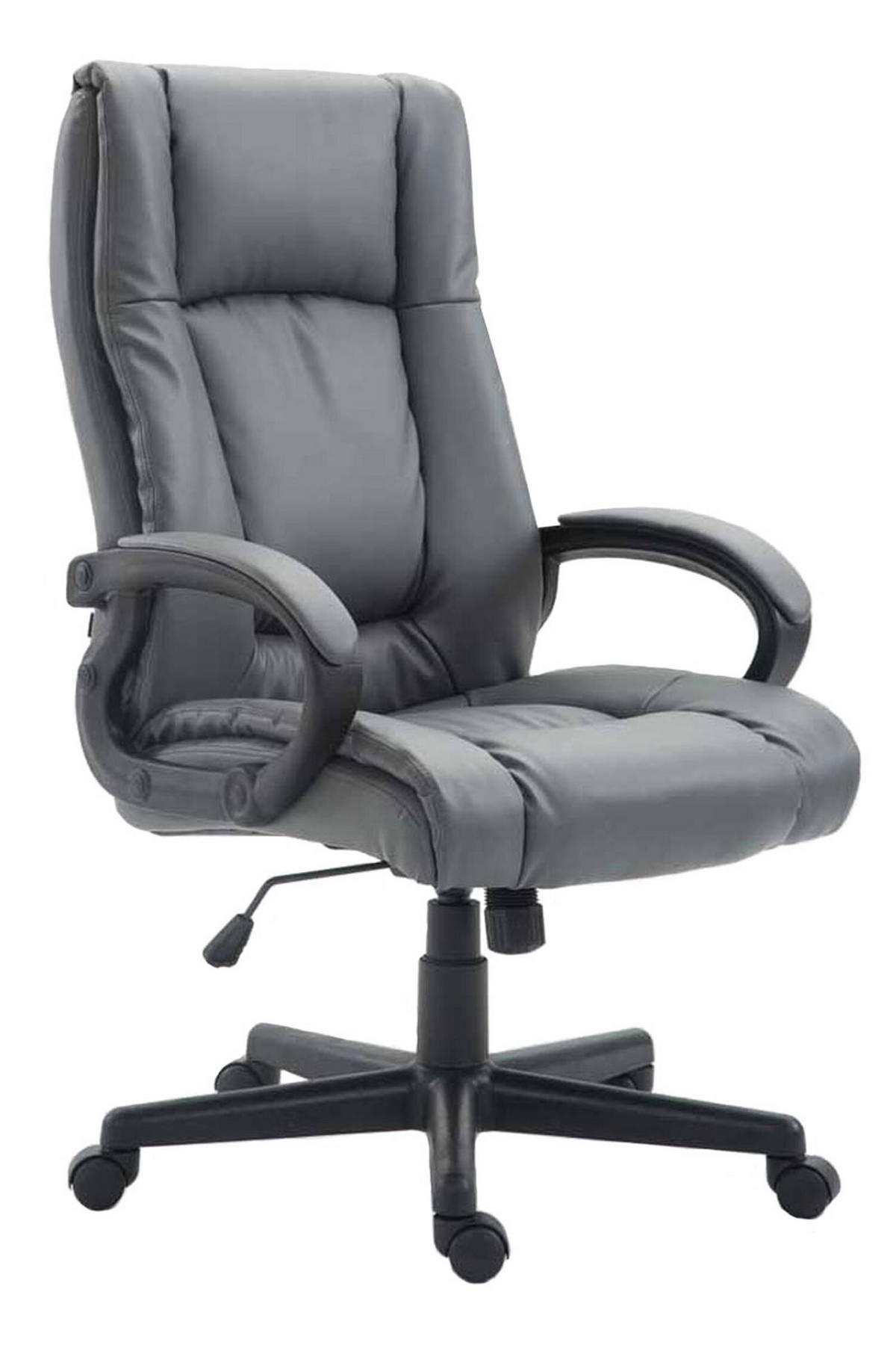 BÜROSTUHL Sportino XL, Kunstleder Grau - Grau, Kunststoff/Textil (66/116/70cm) - TPFLiving