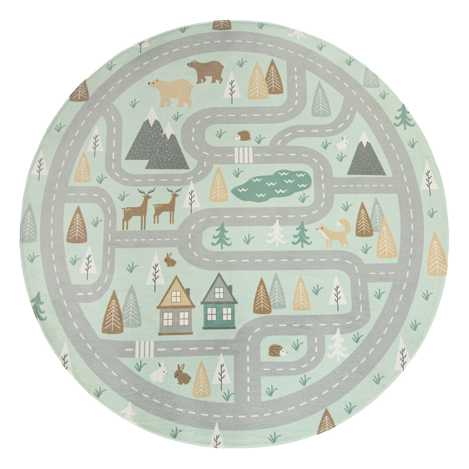 KINDERTEPPICH 120/120 cm Chicos 550 - Türkis, Textil (120/120cm) - Paco Home