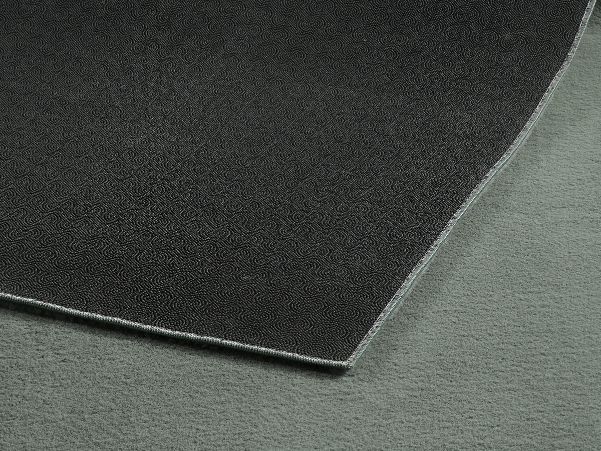 KURZFLORTEPPICH Antirutsch Uni RUTOR Polyester Grün 120 x 160 cm - Grün, Textil (120/160cm) - KADIMA DESIGN