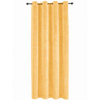 VORHANG Ösen Samt 140/145 cm Gelb - Gelb, Textil (140/145cm) - TiborTex