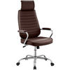CHEFSESSEL Lederlook Bordeauxrot - Chromfarben/Bordeaux, Textil/Metall (60/117/67cm) - CLP