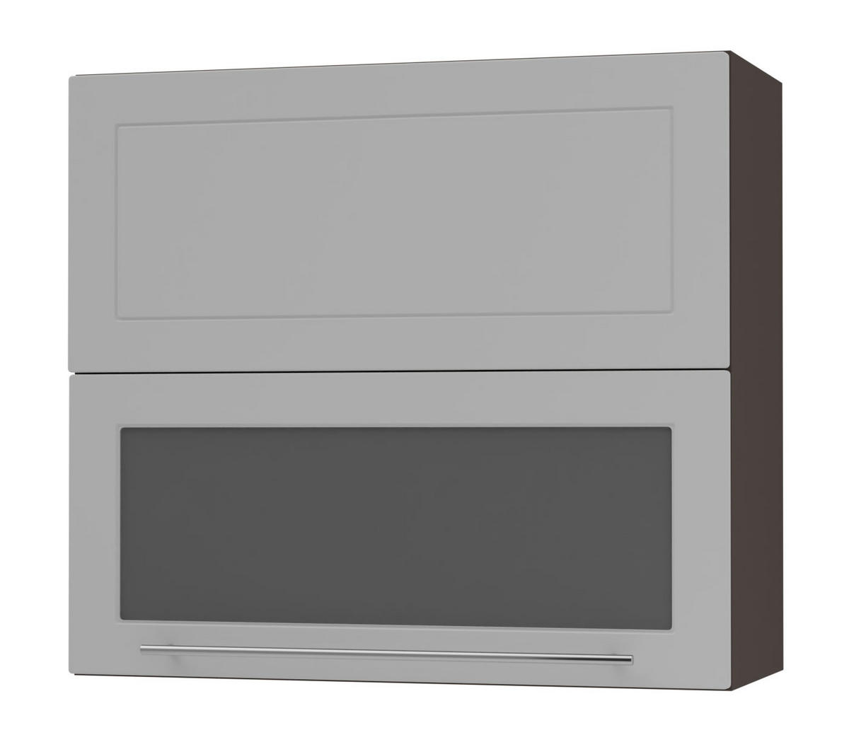 KÜCHENHÄNGESCHRANK Kvantum W8BS/80 Dust Grey Matt / Lava Matt 80 / 32,5 / 72cm - Dunkelgrau/Grau, Holz/Holzwerkstoff (80/72/32.5cm) - Feldmann-Wohnen