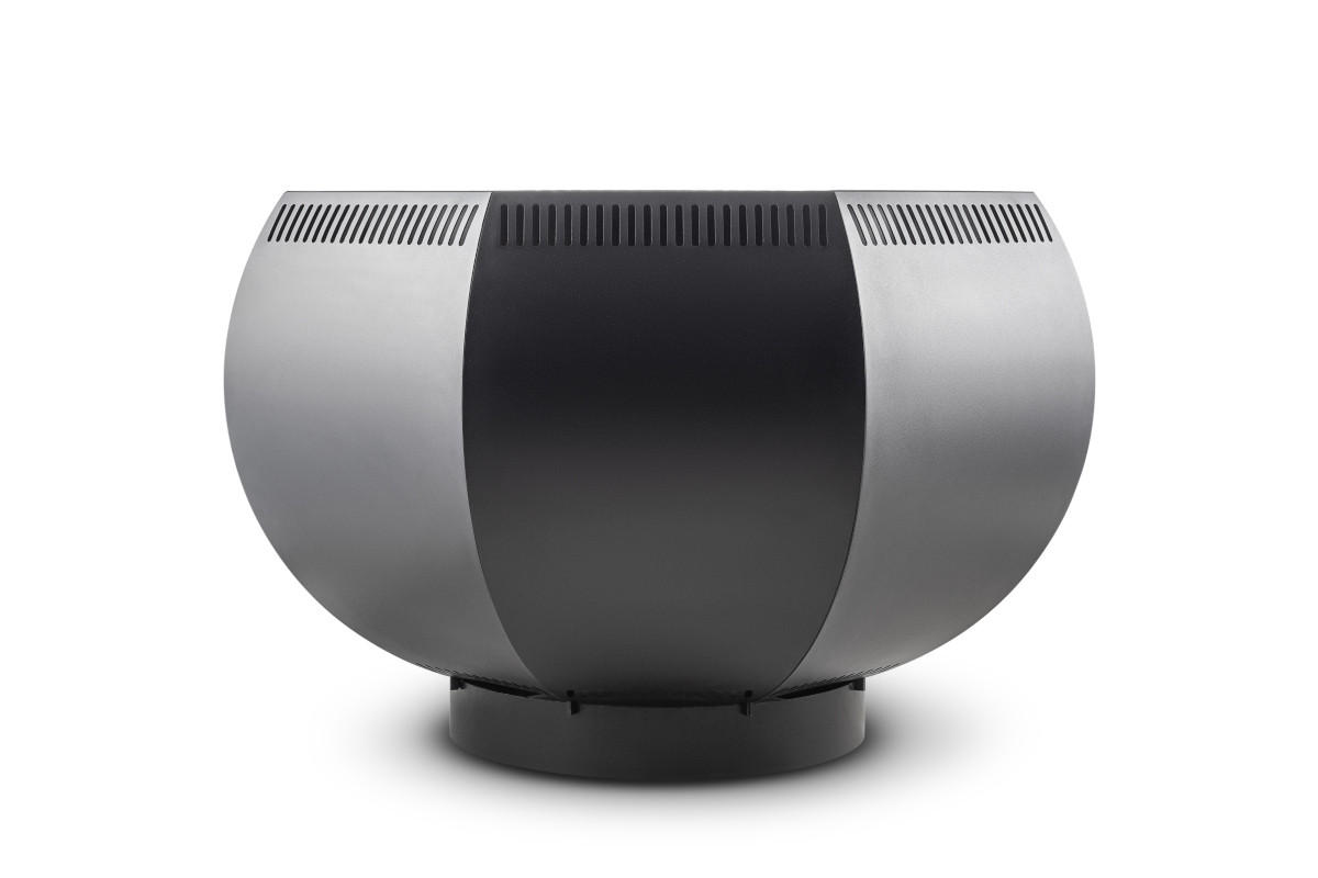 FEUERSCHALE mit Grillring WOX Schwarz 115 x 115 x 80 cm 110 kg pulverbeschichtet - Schwarz, Metall (115/80/115cm) - The Favilla