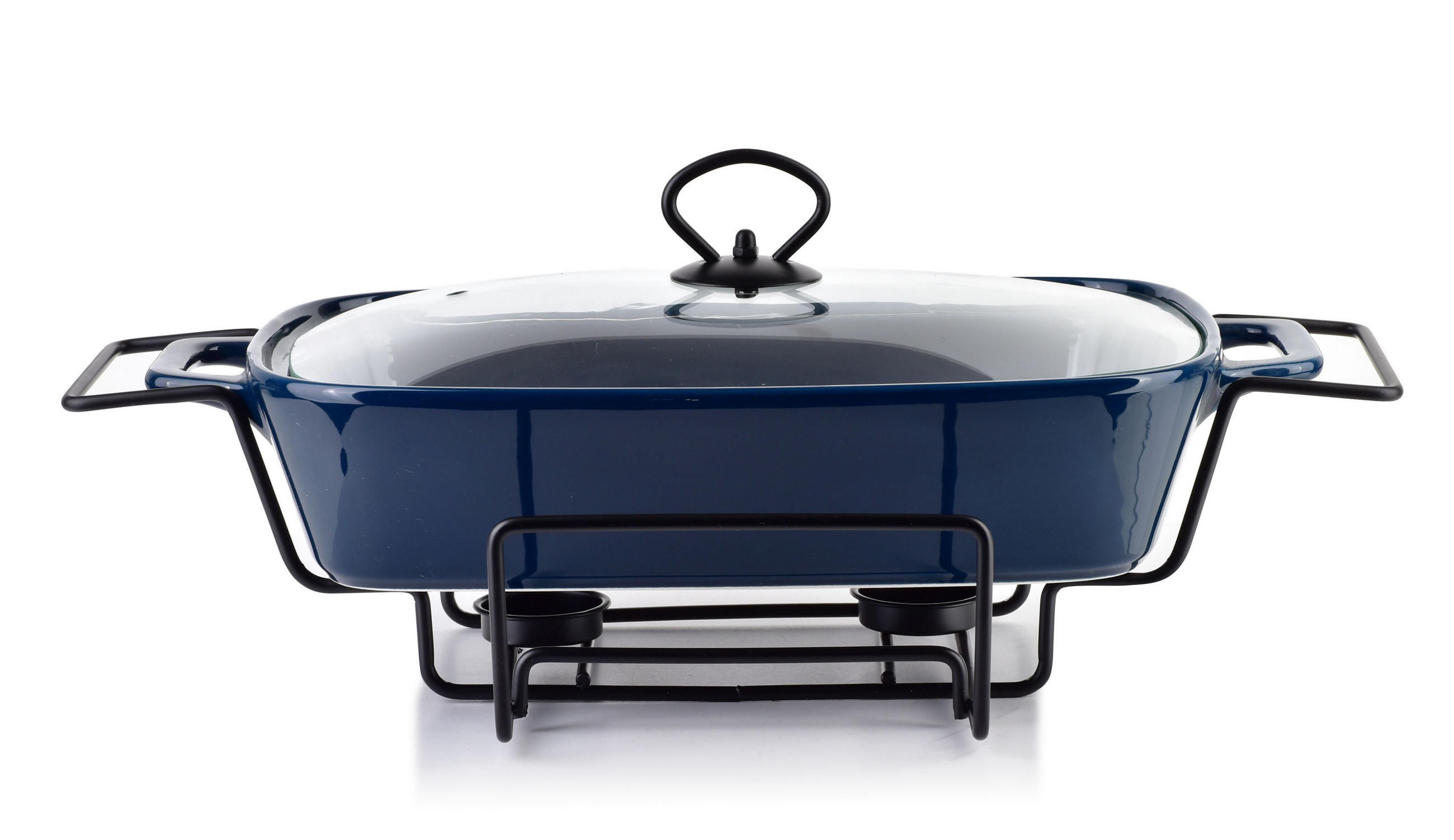 AUFLAUFFORM Modern Kitchen Blau 41.5/25.6/15 cm Keramik - Dunkelblau, Keramik (25.6/15/41.5cm) - Mondex